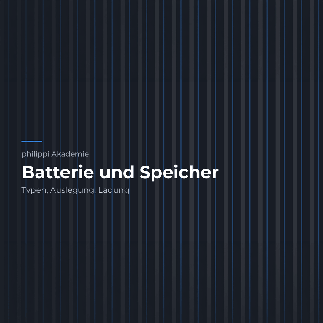 Batterie und Speicher