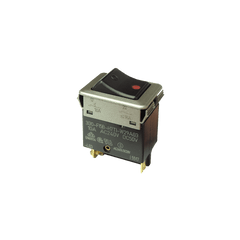 2-poliger Wippschalter mit roter LED