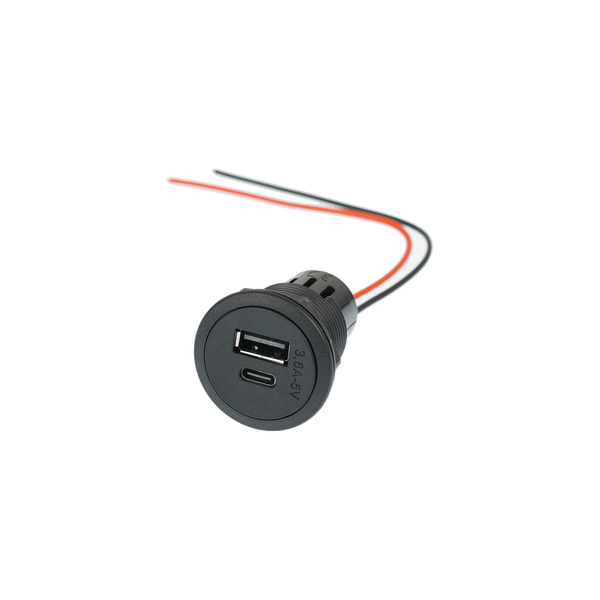 USB Einbau-Doppel-Ladesteckdose USB C/A