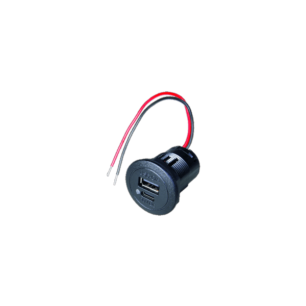 USB-C/A Doppel-Ladesteckdose PD/QC