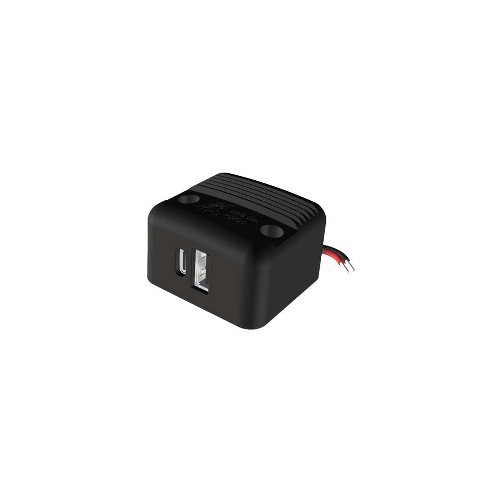 USB-C/A-Aufbau-Ladesteckdose QC/PD für DC 12/24V