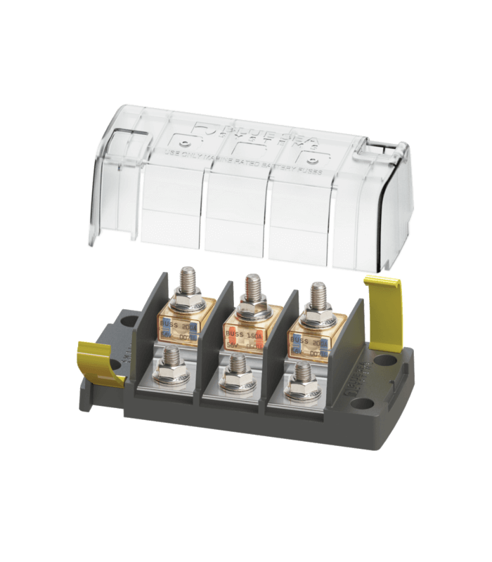 Blue Sea Systems 3-fach Sicherungshalter für Bolzensicherung BS 5194