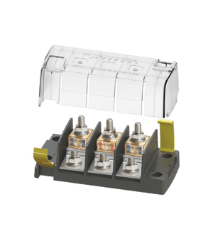 Blue Sea Systems 3-fach Sicherungshalter für Bolzensicherung BS 5194