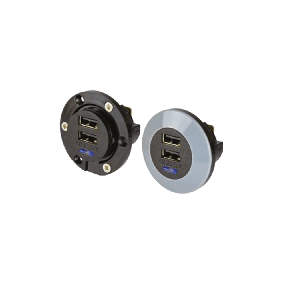 USB Einbau-Doppel-Ladesteckdose USD FM