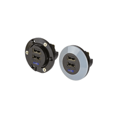 USB Einbau-Doppel-Ladesteckdose USD FM