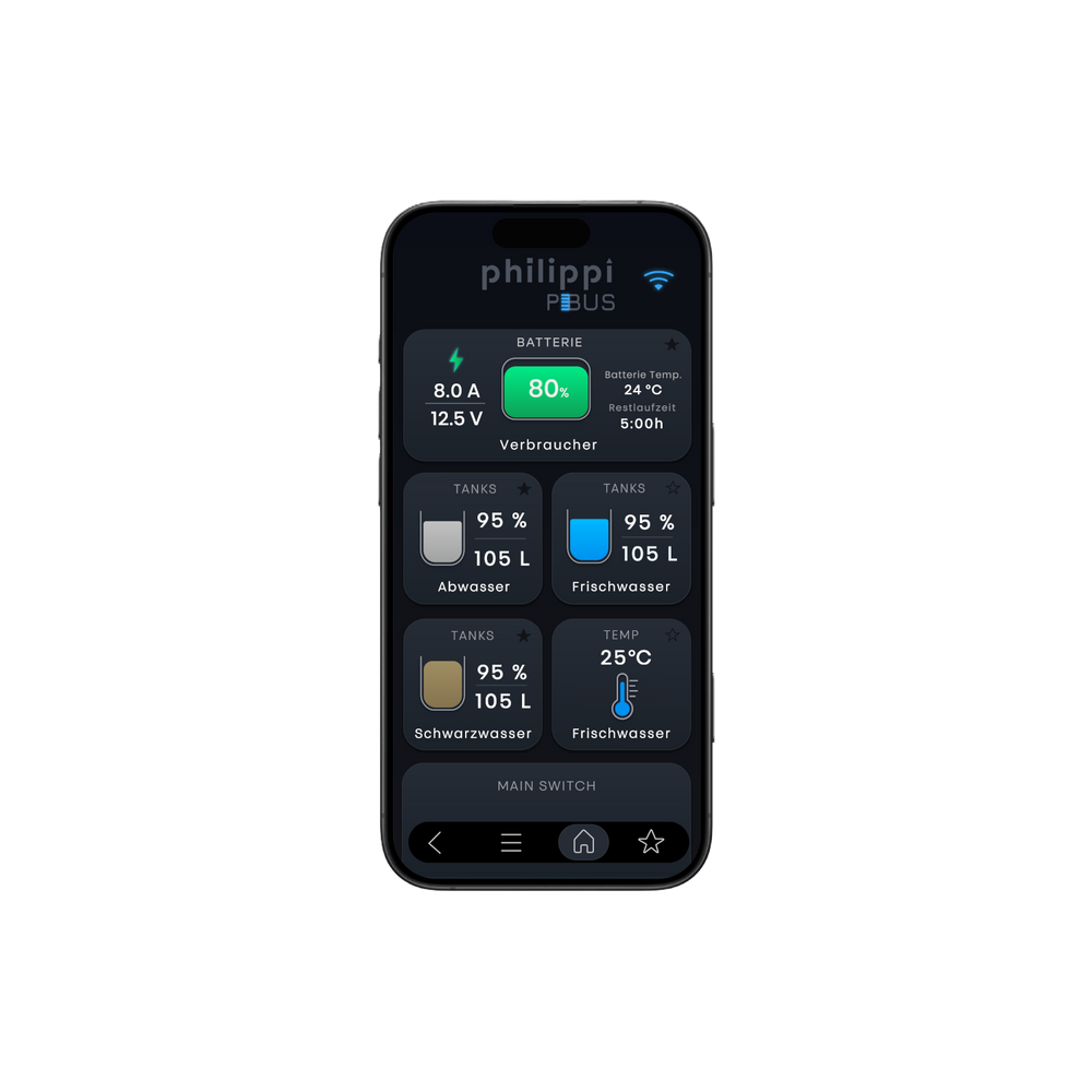 philippi Smart Interface SMI zur Bordnetz-Überwachung per Smartphone