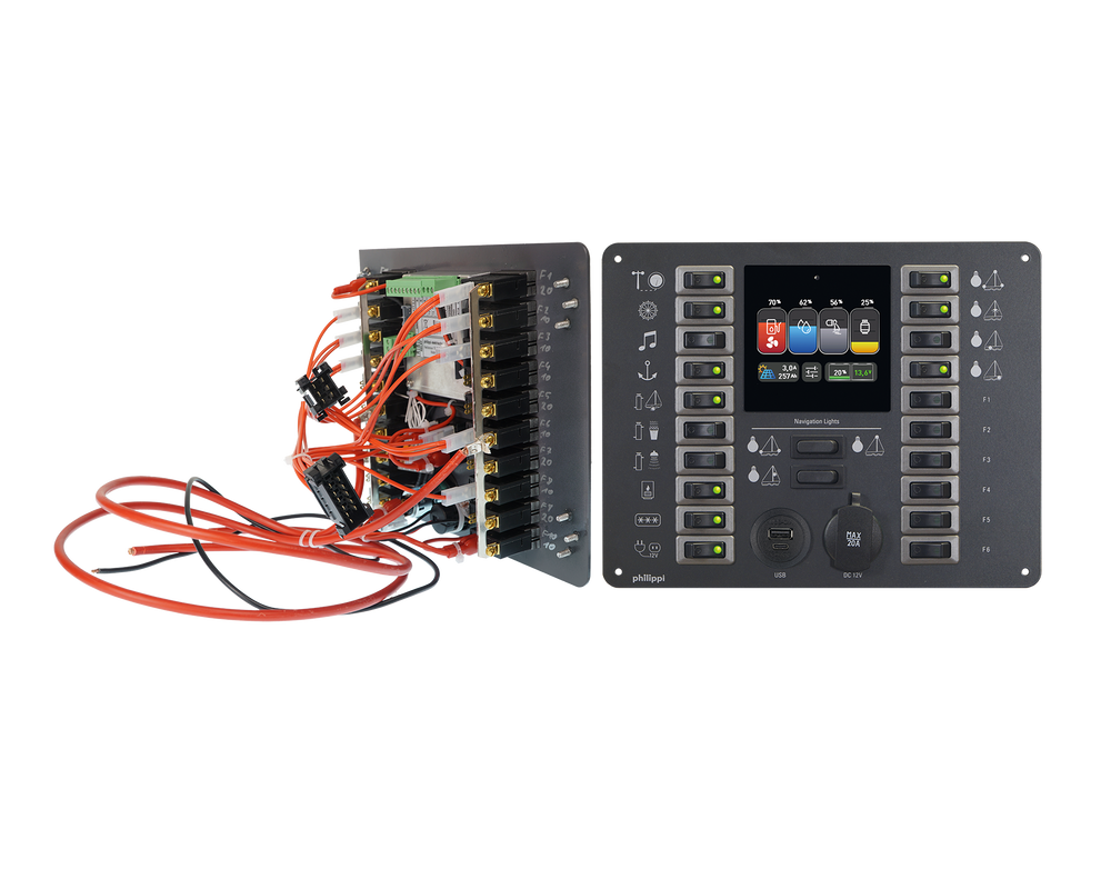 philippi Bavaria Refit-Panel 303 mit NMEA-Anbindung und Monitor BTM 2