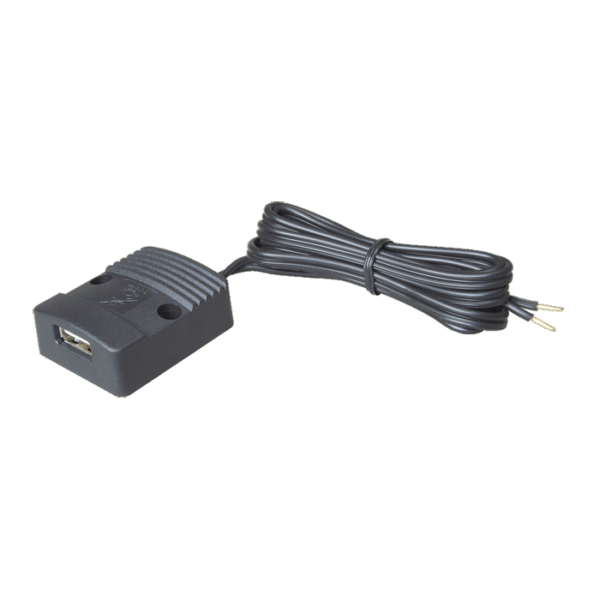 USB Einbau-Doppel-Ladesteckdose mit Montageplatte (USD 12/24 MP)