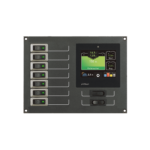 Schalttafel mit 7 Wippschaltern und Display