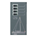 Schalttafel mit 4 Wippschaltern und Positionslampen, POS Control (Reset/Alarm)